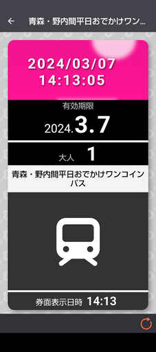 モバイルチケットイメージ