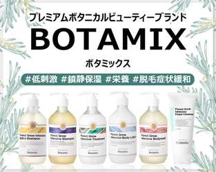 自然のエネルギーで始まるバスルームビューティーケア専門ブランド 「BOTAMIXボタミックス」販売開始！