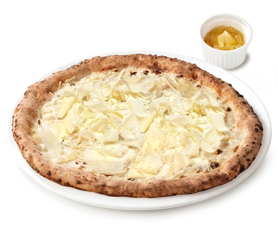 花びらチーズの5種チーズのピッツァ~ハチミツレモン添え~S 2,508円(税込)/M 2,838円(税込)/L 3,168円(税込)