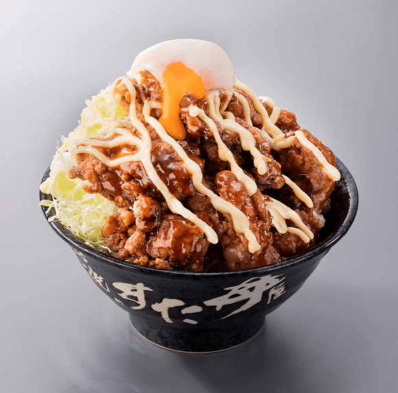 【4月1日(日)発売】てりたま鬼盛りすたみな唐揚げ丼 税込830円