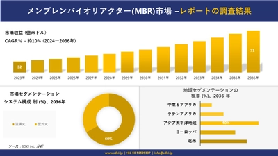 メンブレンバイオリアクター(MBR)市場の発展、傾向、需要、成長分析および予測 2024―2036 年