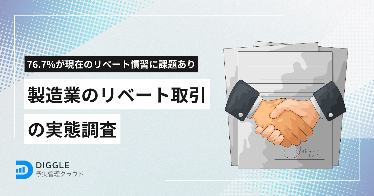 製造業のリベート取引の実態調査の結果を発表
76.7%の企業がリベート慣習に何らかの課題あり