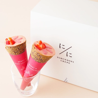 「にぶんのにクレープ」からルビーチョコづくしの バレンタイン限定クレープが1月13日(金)より登場！