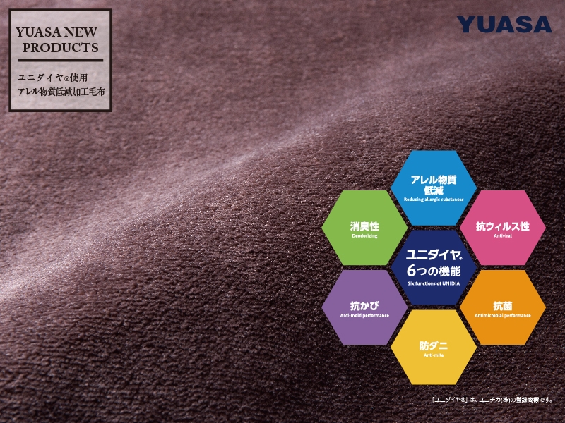 アレル物質低減 電気毛布生地アップ