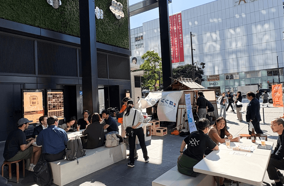 ラーメンの提供会場の様子