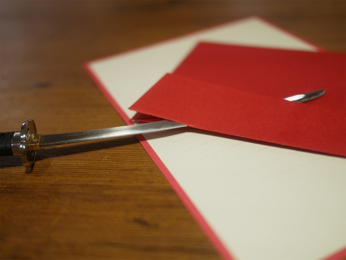 ペーパーナイフとしても