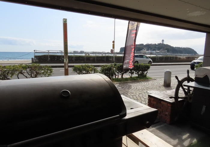 海沿いBBQ