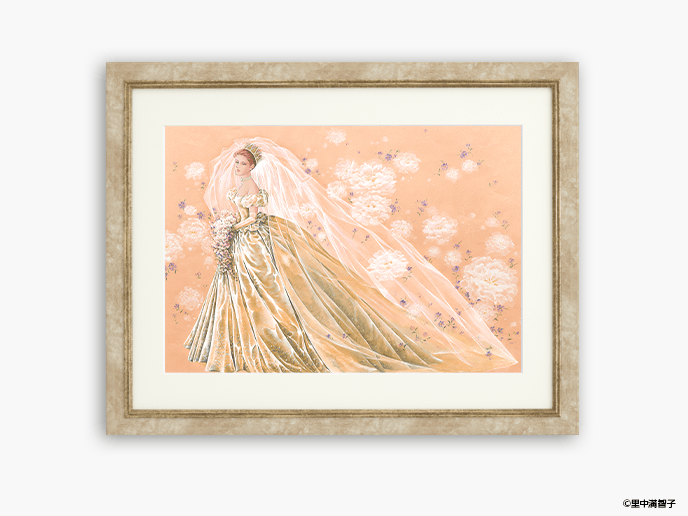 里中満智子 高精彩複製画(A3)『恋歌・万葉集』