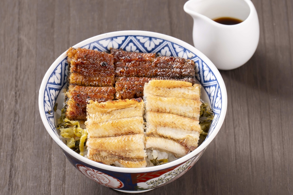 紅白うな丼［蒲焼・塩焼］