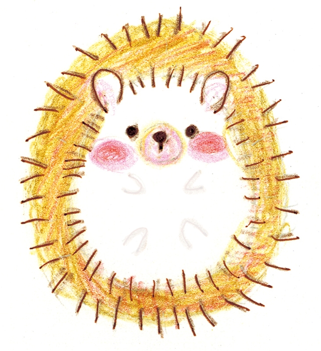 「ハリネズミ(付せんの原画)」