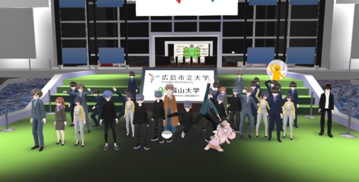 メタバース空間の1つ市大・福大ワールド