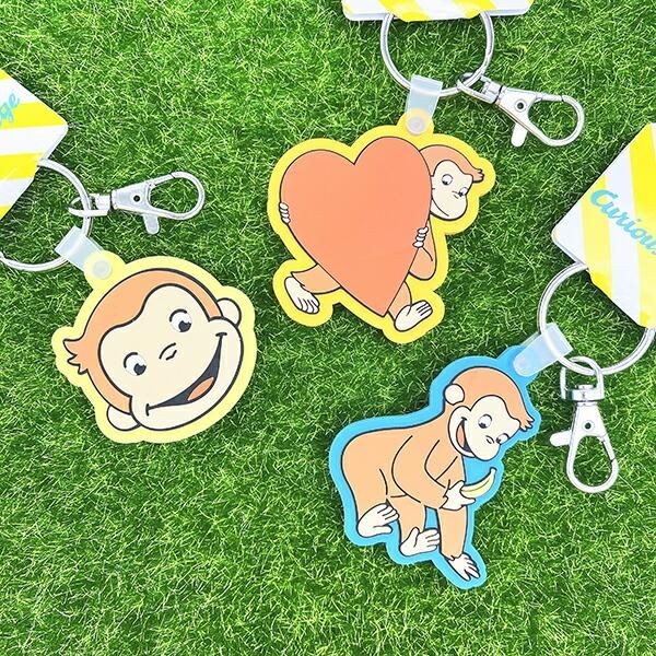 おさるのジョージラバーキーホルダー