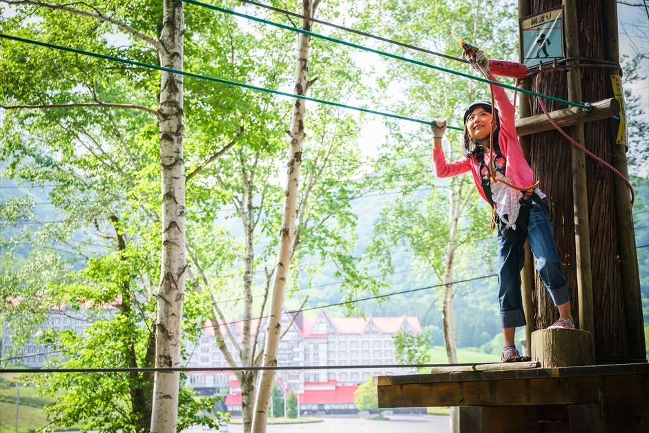 ホテル目の前　森の中の大冒険