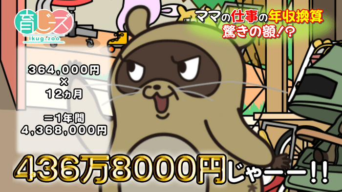 パンダママとたぬきママ スクリーンショット(2)