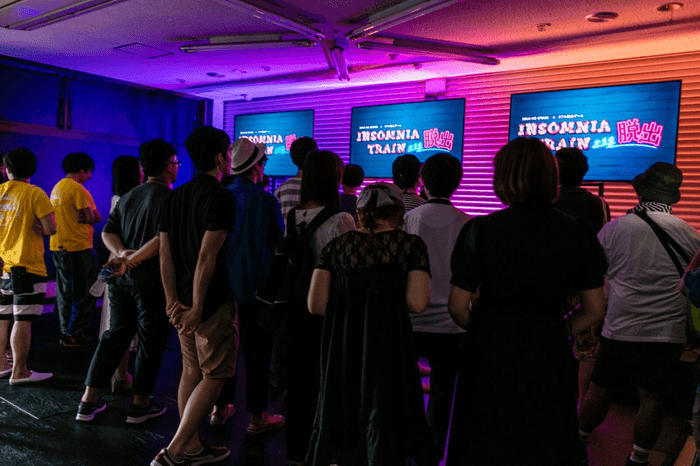 「INSOMNIA TRAINからの脱出」会場の様子3