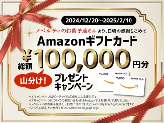 日頃の感謝をこめてAmazonギフトカード 総額 100,000円 山分け プレゼントキャンペーン