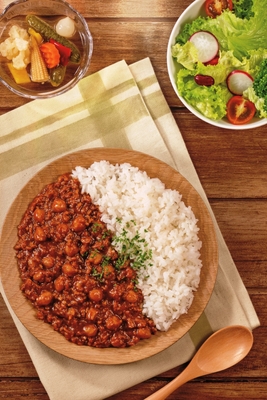 ハチラボ キーマカレー画像