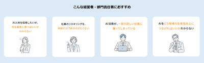 こんな経営者・部門責任者におすすめ