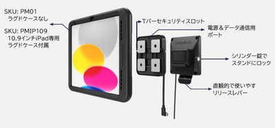 J21、iPad用タブレットスタンド製品ラインナップ拡充 - コンピュロックス社製「PowerMove」シリーズ販売開始！