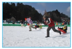 雪上運動会　開催時の様子