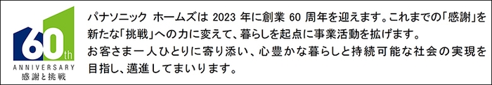 パナソニック ホームズ創業60周年