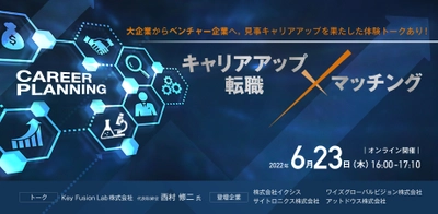 注目のベンチャー企業で新しいキャリアに挑戦したい人を応援。 人材マッチングイベント「キャリアアップ・転職×マッチング by KBIC」を 6月23日(木)に開催。