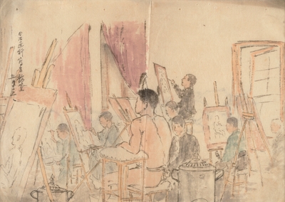日本画家写生教室 五月三日 明治30~34年(1897~1901) 愛媛県美術館