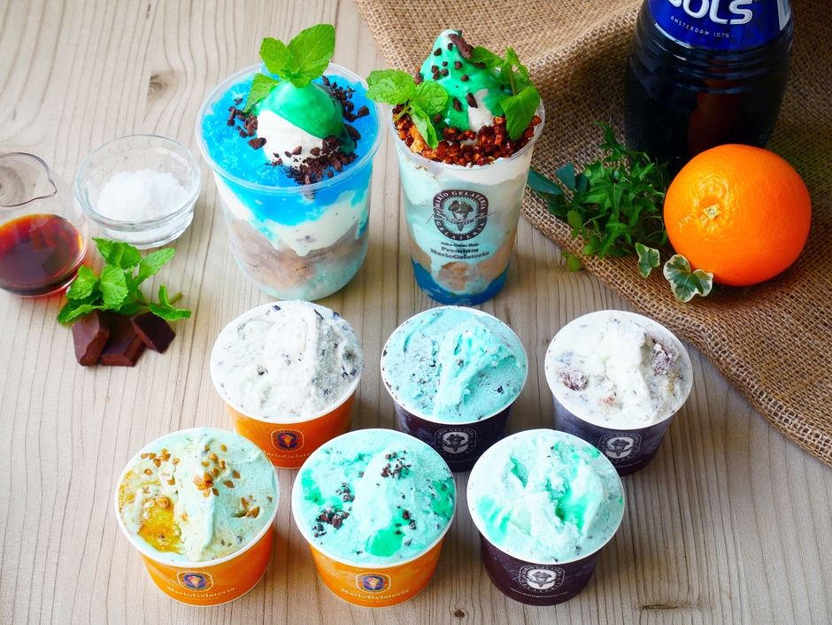 チョコミントジェラート&パフェ