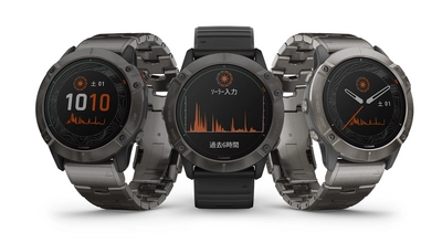 Garmin　マルチスポーツGPSウォッチ「fenix6 Series」より ソーラー充電機能搭載の『fenix6X Pro Dual Power』が 12月19日発売！