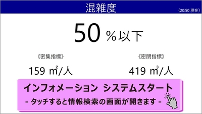 画面イメージ(混雑度表示)