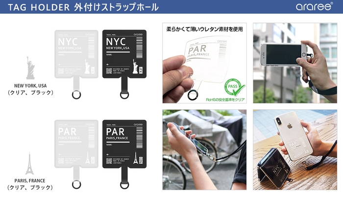 TAG HOLDER 外付けストラップホール製品詳細