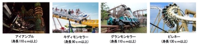 4機種のコースター