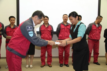 TSUNEISHI SHIPBUILDING Co., Ltd. Holds Graduation Presentation Ceremony for Third Term Trainees from Overseas Group Companies