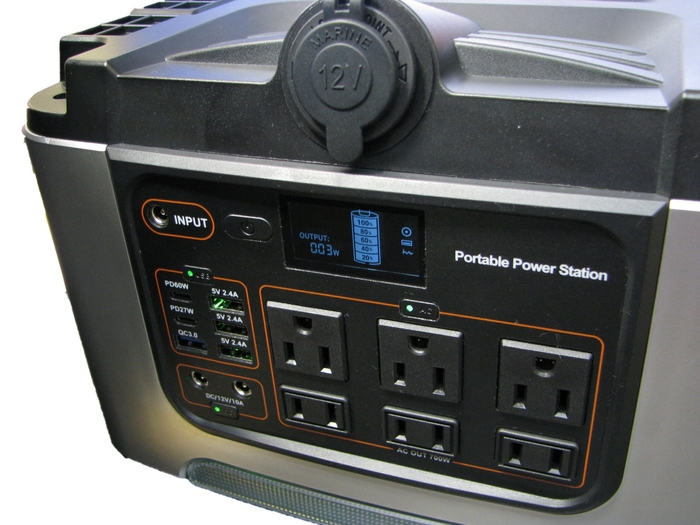 ポータブル電源 T700 残量メモリー1