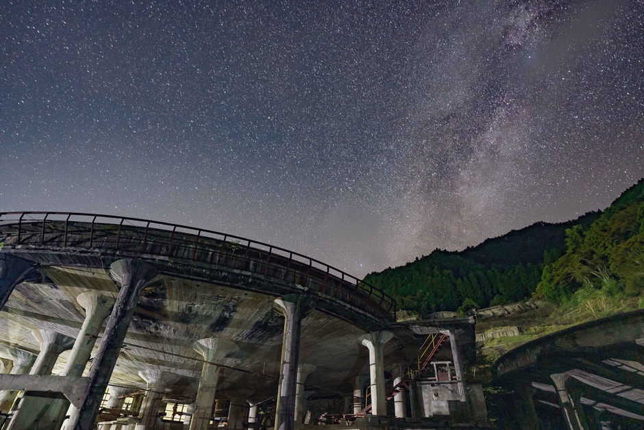 神子畑選鉱場跡星空(夏季)イメージ