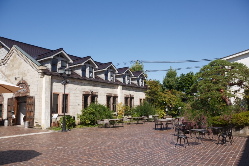 ビール工場外観(大正7年建てた酒蔵)