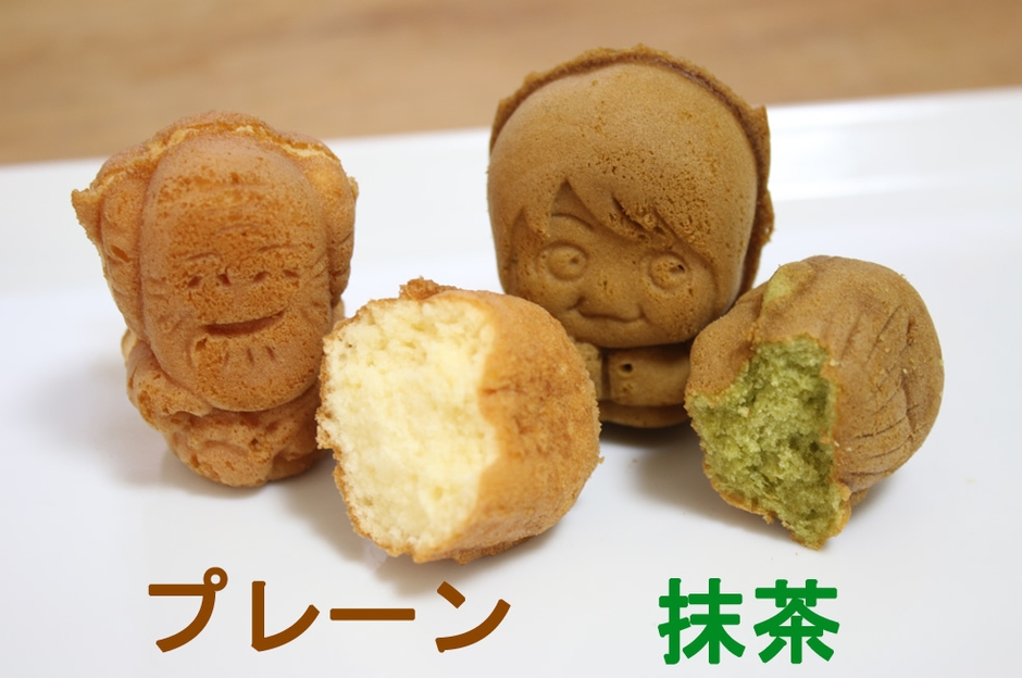 プレーン味と抹茶味