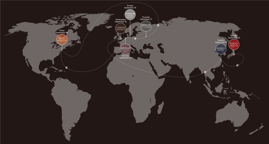 東京発コペンハーゲンまで7都市を巡る限定コレクション