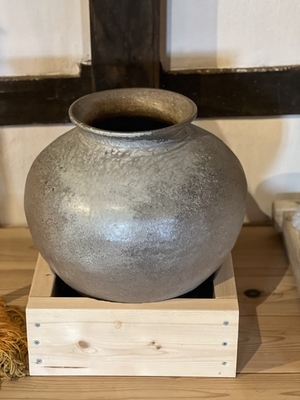 試験醸造に用いた復元須恵器