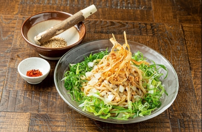 九条ネギをたっぷり使った「冷やし担々麺」