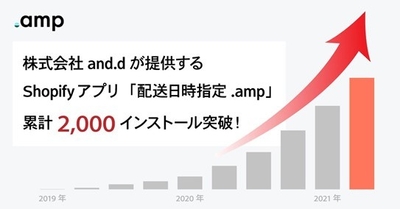 配送日時指定.amp 累計インストール数2,000を突破