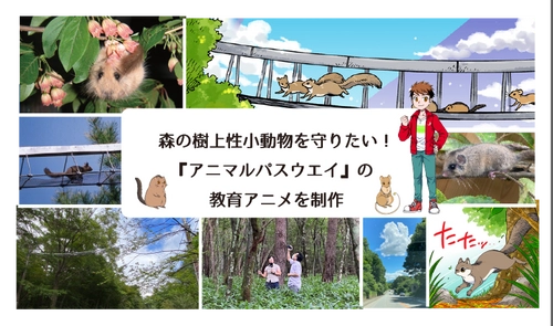 路上事故から野生動物を守る歩道橋　 啓発アニメ制作のためのクラウドファンディングを 10月17日から開始