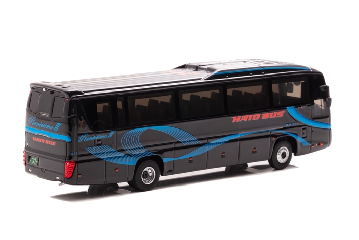 1/64 はとバス ピアニシモIII サファイア (511号車) いすゞ ガーラ スーパーハイデッカー:右後