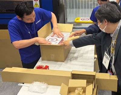 会期中のデモの様子