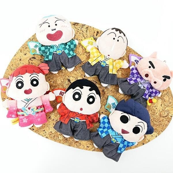 クレヨンしんちゃんの個性的なぬいぐるみキーリング