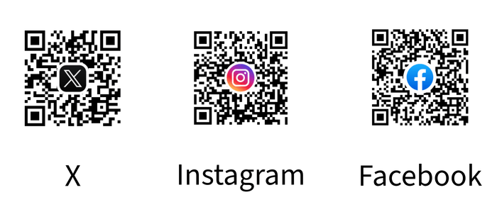 100周年記念 各種公式SNSの二次元コード