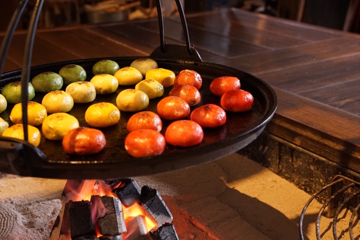 【界 アルプス】紅葉おやき3