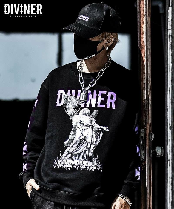 Judgment Sweat Shirt （ブラック×パープル