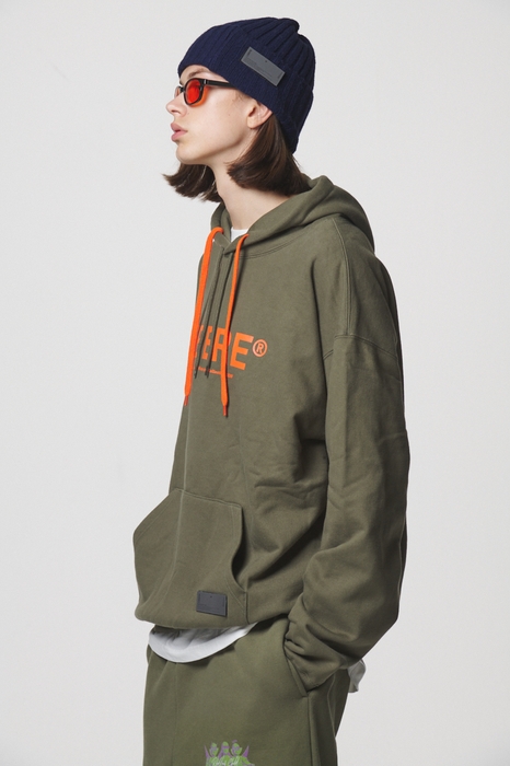 21 LOGO HOODIE / KHAKI