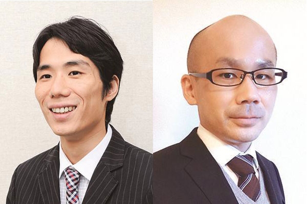 (左)生物理工学部食品安全工学科 講師 岸田邦博 (右)生物理工学部人間工学科 講師 藤田浩司